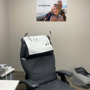 second Cereset session room with chair and technology