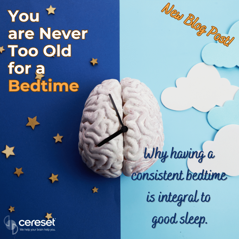 brain with clock on top on a background of nighttime with starts and daytime with clouds