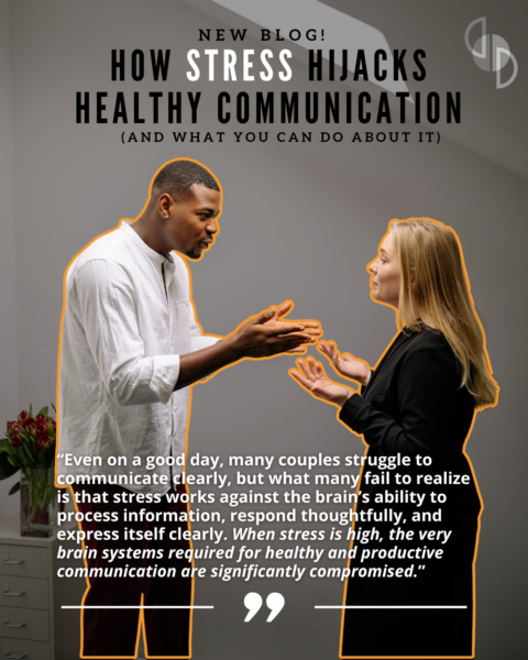 man & woman trying to communicate