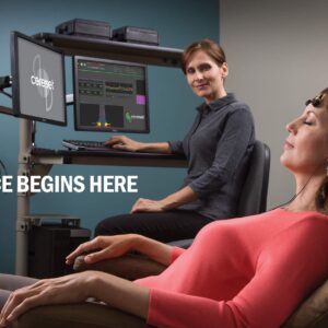 tech coach working a client in front of computer